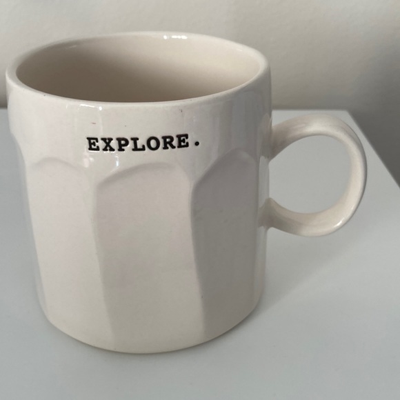 Rae Dunn Explore Artisan Large Coffee Mug 20 oz Cup Camping Travel Magenta - Picture 2 of 9